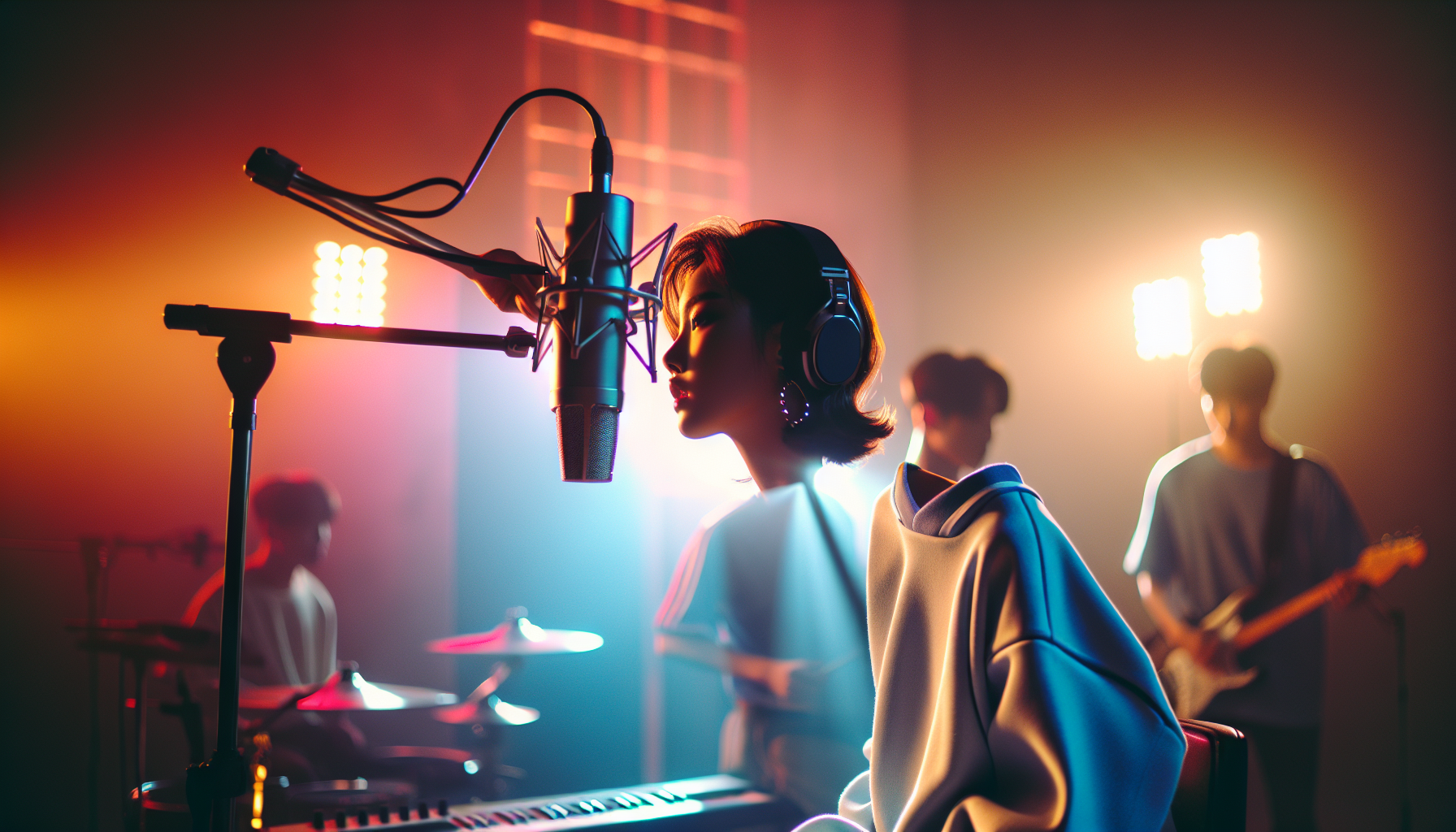 K-pop comebacks themed image: ILLIT has won their first music show trophy for their new title track “NOT CUTE ANYMORE”! On the Dec