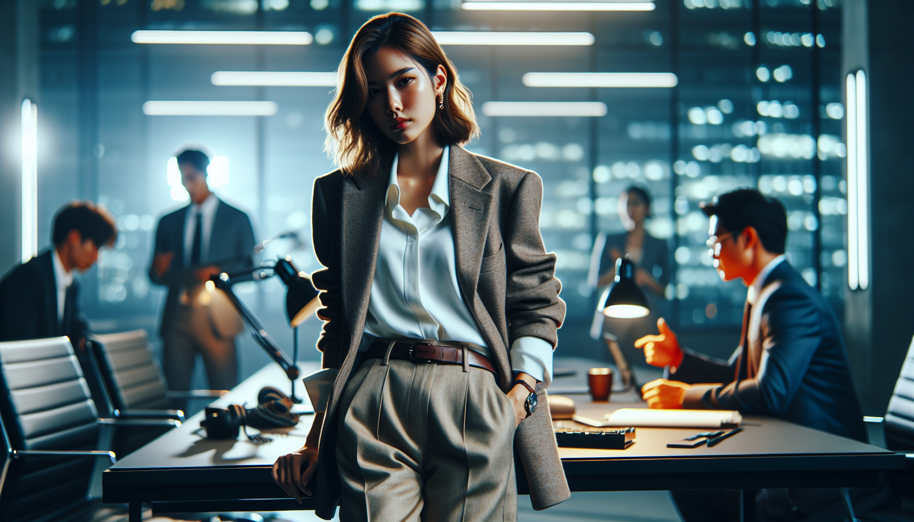 K-pop industry themed image: He has decided to retire.