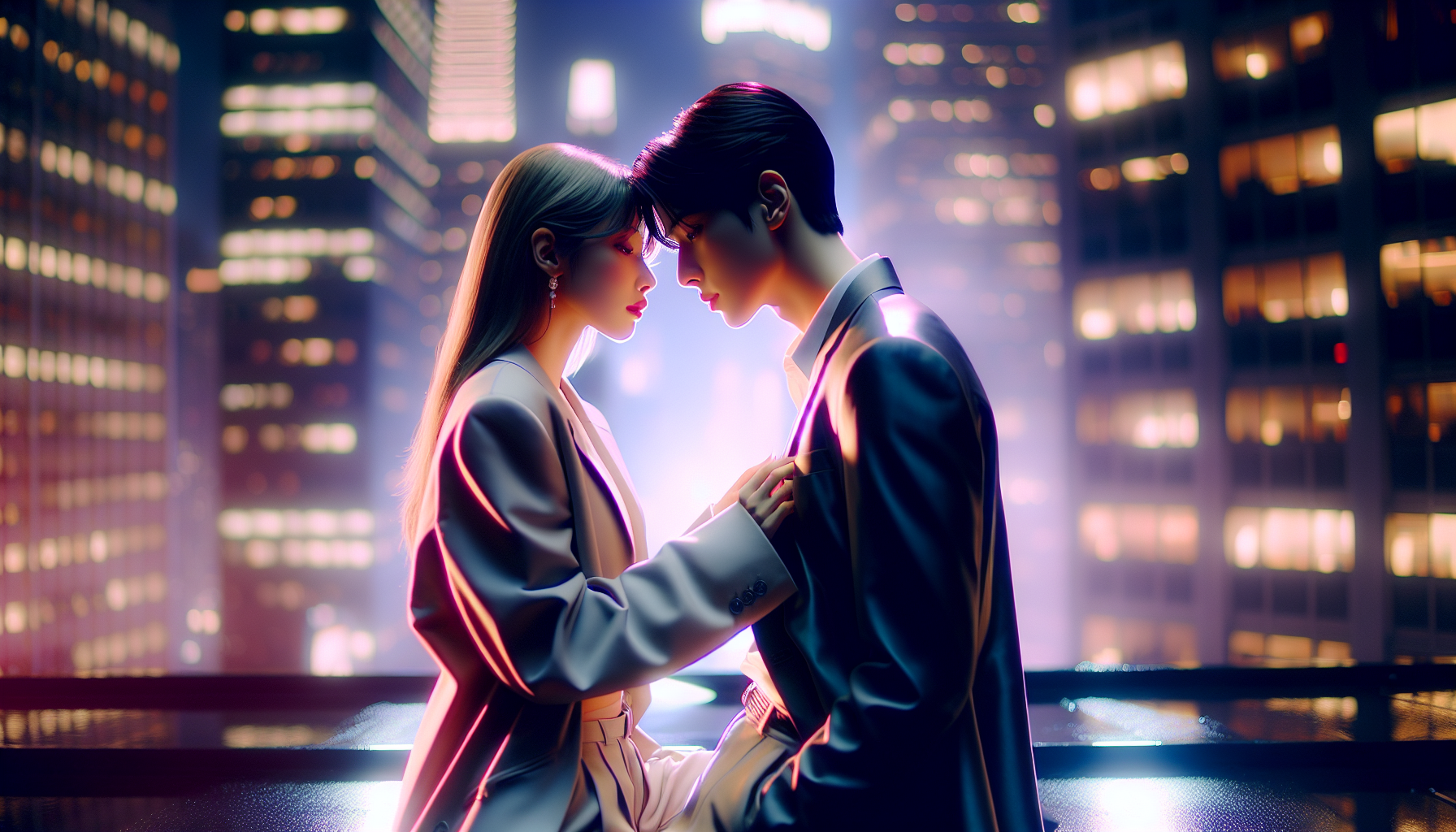 K-pop industry themed image: JTBC’s upcoming drama “Surely Tomorrow” has shared a glimpse of Park Seo Joon and Won Ji An’s awkwar