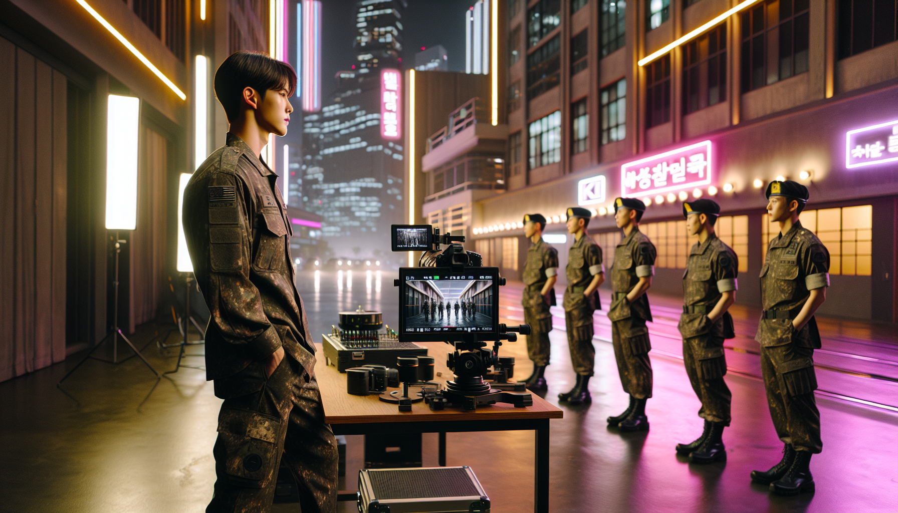 K-pop industry themed image: Baekho will be enlisting in the military at the end of this month! On December 8, TEAM BAEKHO announ