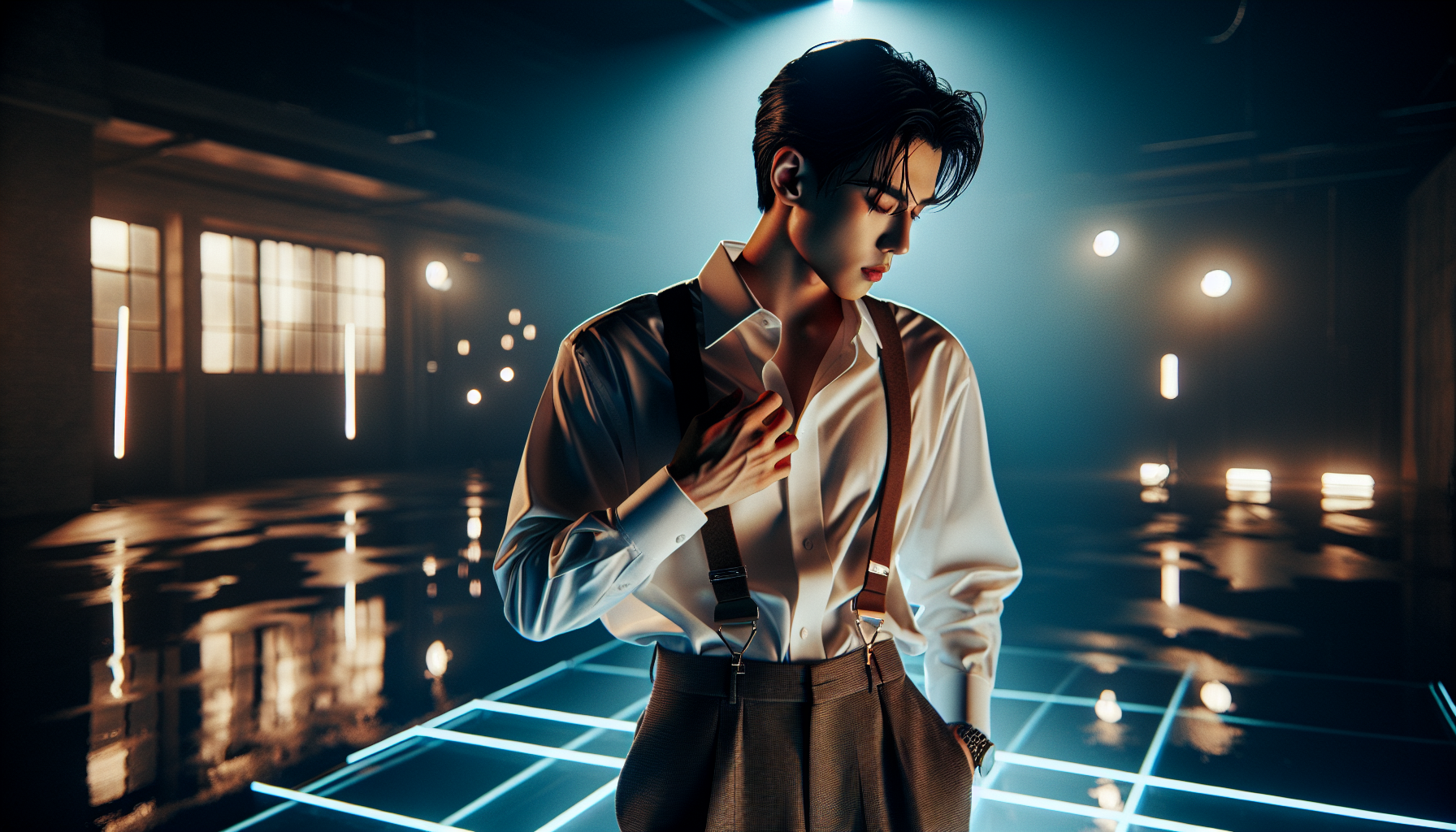 K-pop music-videos themed image: Actor Seo Kang Joon showcased his unique visuals. On the 8th, Seo Kang Joon revealed several photos 