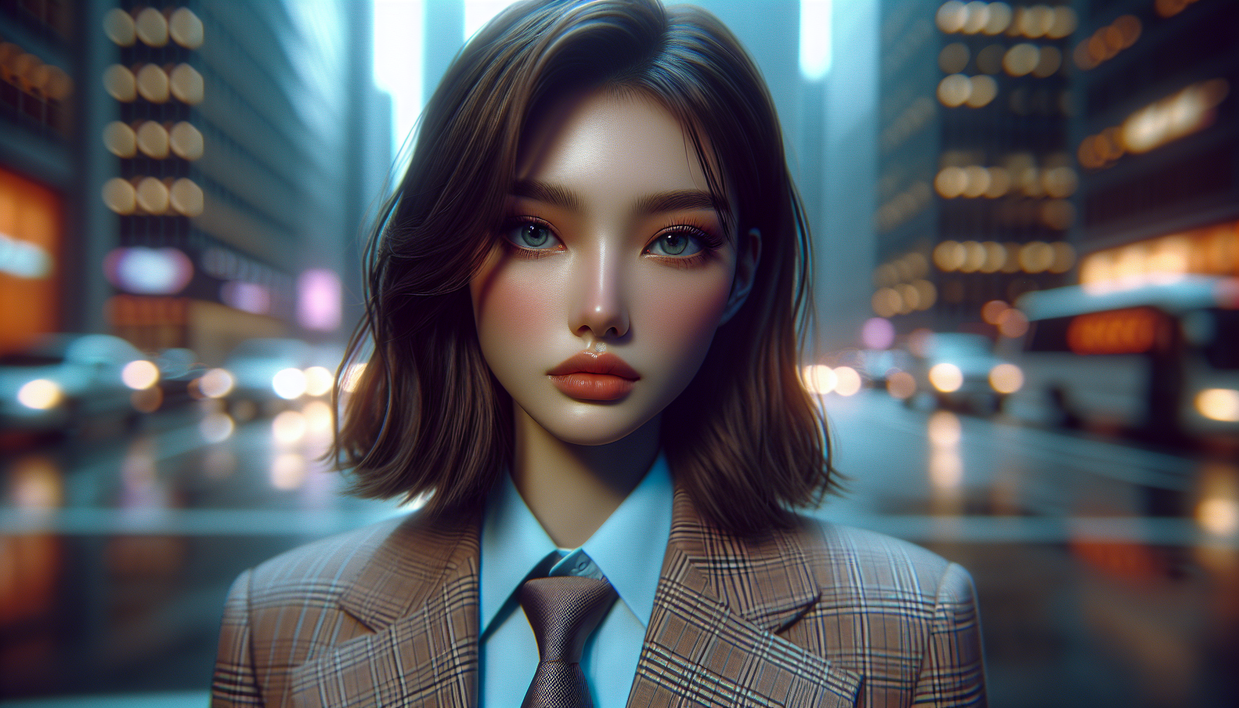 K-pop industry themed image: "What did they do to her nose?"