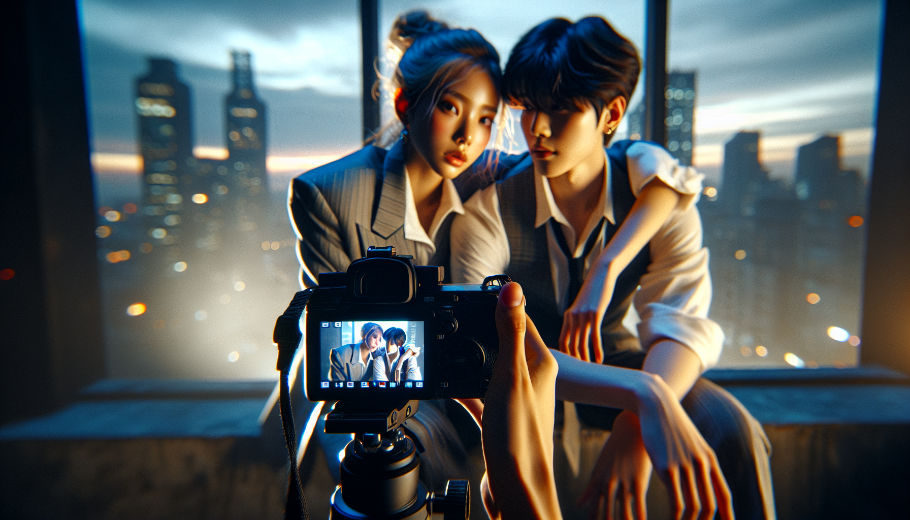 K-pop industry themed image: Upcoming film “Once We Were Us” has unveiled heart-wrenching new posters! “Once We Were Us” tells th