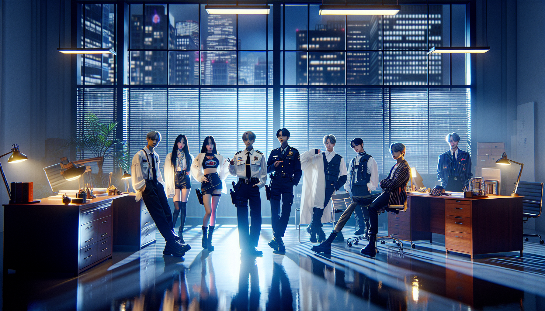 K-pop industry themed image: Fans voted for their #1.