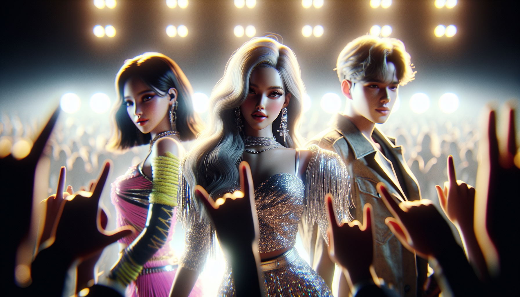 K-pop debuts themed image: ALLDAY PROJECT’s “ONE MORE TIME” moves up two spots to become the new No. 1 song this week. Congratu