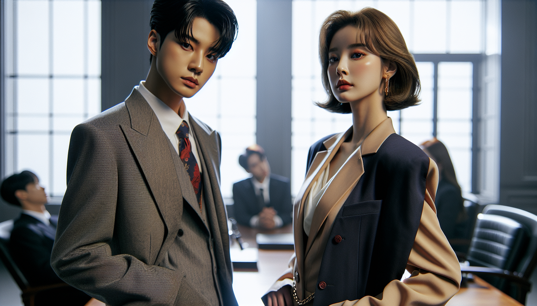 K-pop scandals themed image: ENA’s upcoming drama “IDOL I” has unveiled two special posters! “IDOL I” is a mystery courtroom roma