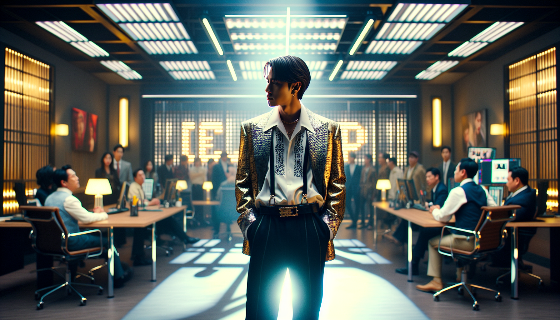 K-pop industry themed image: He identified himself as the “Professor A” mentioned in the accusatory post.