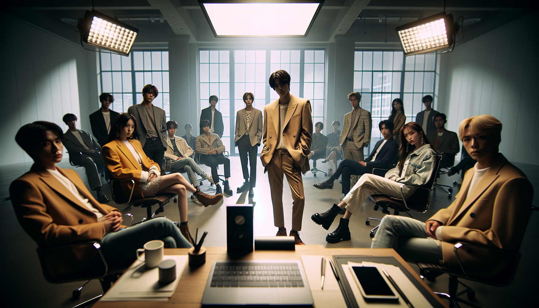 K-pop industry themed image: EXO’s Lay will not be performing at the group’s fan meetings today. On December 14, EXO announced th