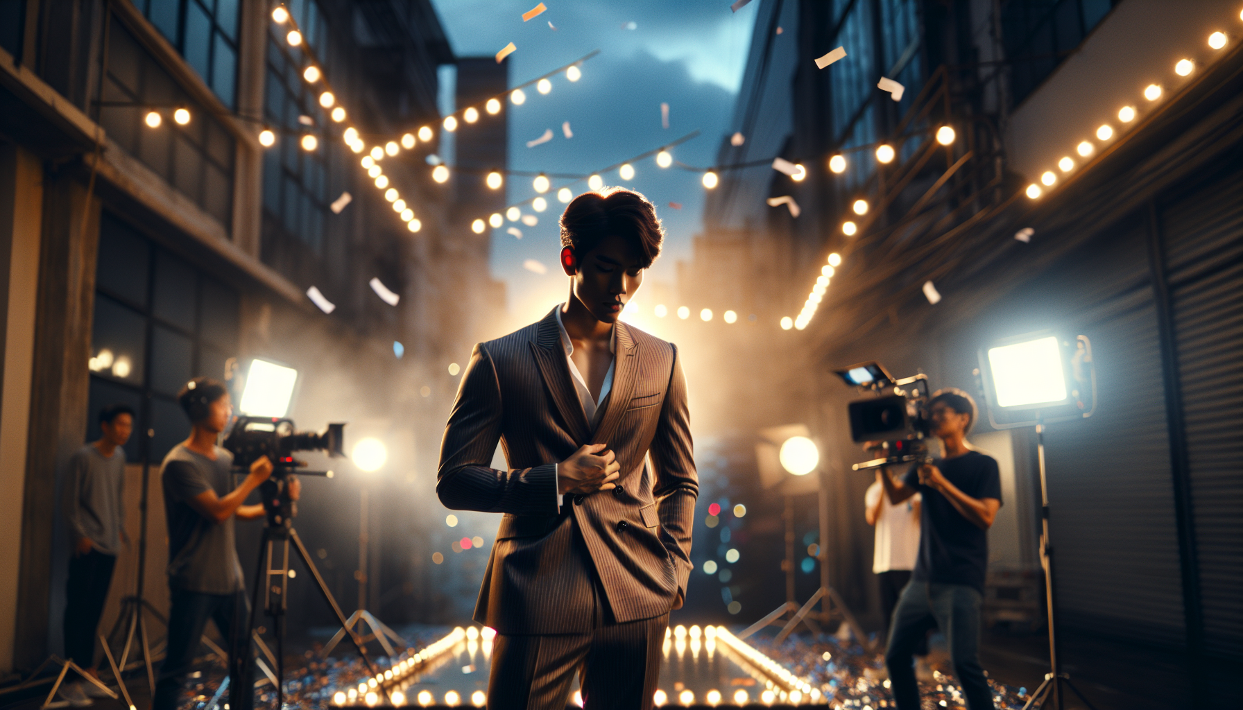 K-pop debuts themed image: He was a model before an idol.