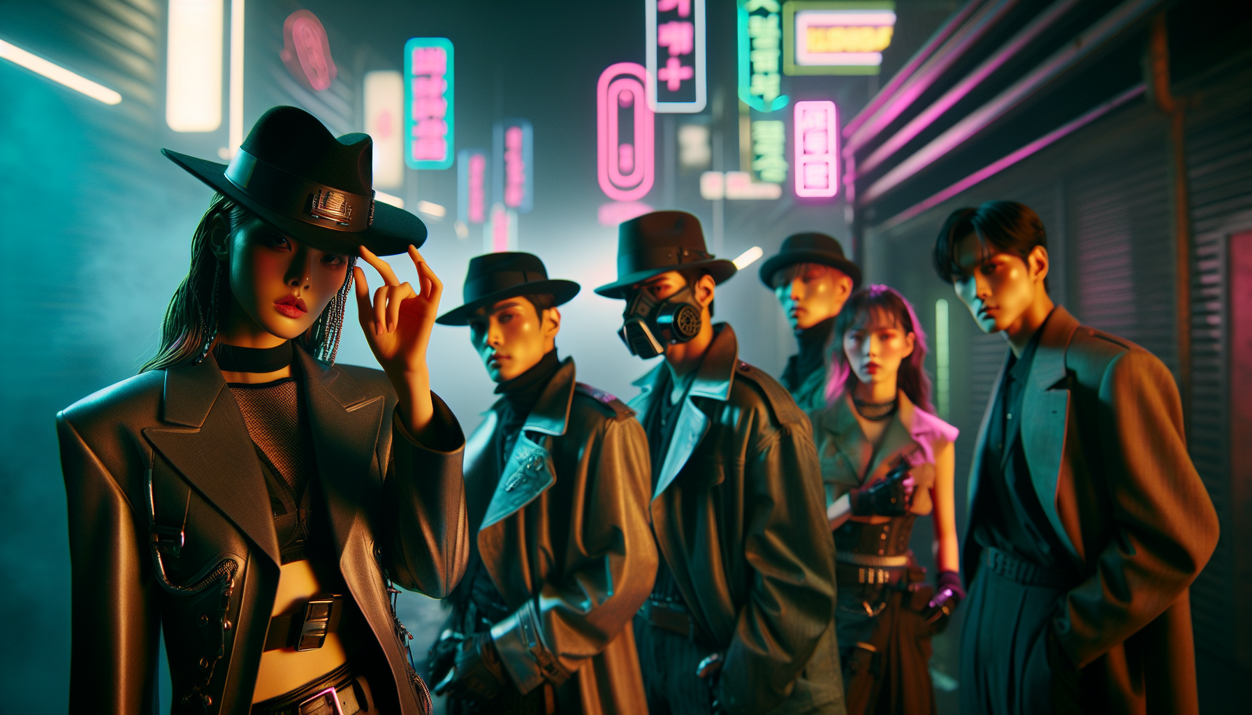 K-pop comebacks themed image: Upcoming film “BOY” has unveiled its character posters! “BOY” is a neon-noir film set in a near-futu
