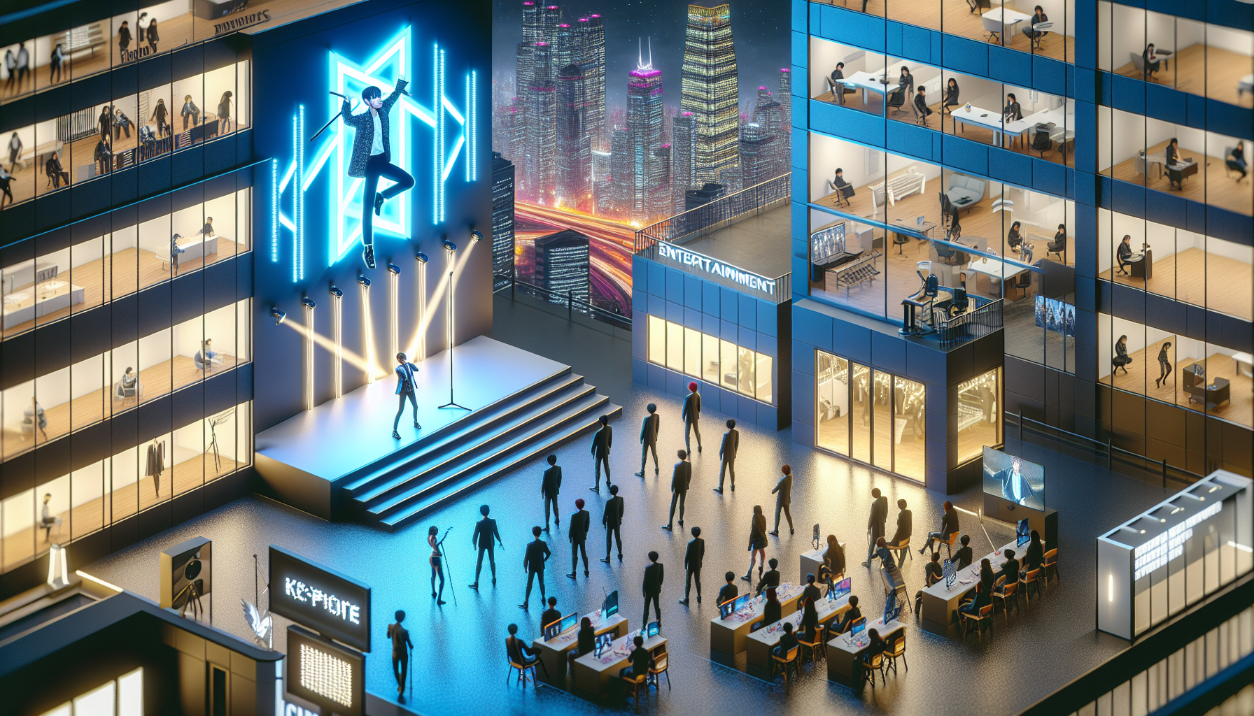 K-pop industry themed image: It was quite a year.