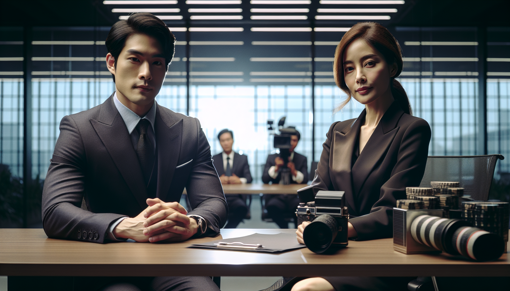 K-pop industry themed image: tvN’s upcoming drama “Undercover Miss Hong” has unveiled the first stills of Cho Han Gyeol in charac