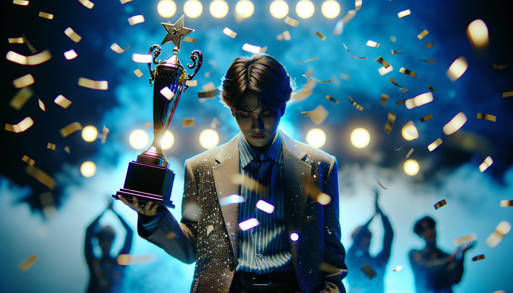 K-pop charts themed image: “Not a singer’s performance…”