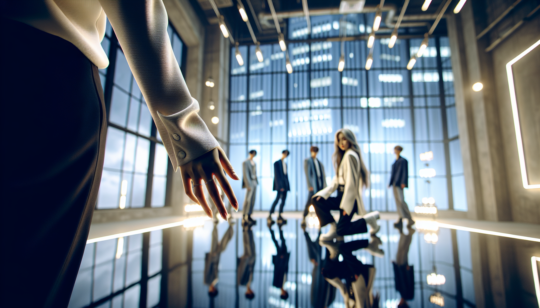 K-pop industry themed image: Will it be Jin, Jimin, V, or Jungkook?