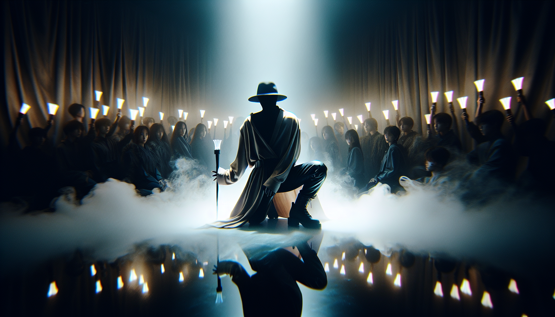 K-pop comebacks themed image: SHINee’s Onew has shared a sneak peek of his new solo light stick! On December 22 at midnight KST, O