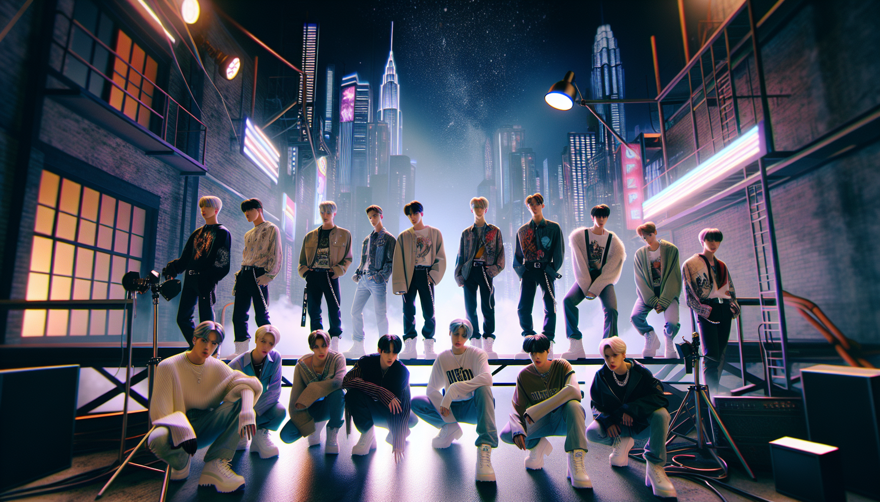 K-pop debuts themed image: An upcoming boy group debut generates excitement as the entertainment company releases stunning conc