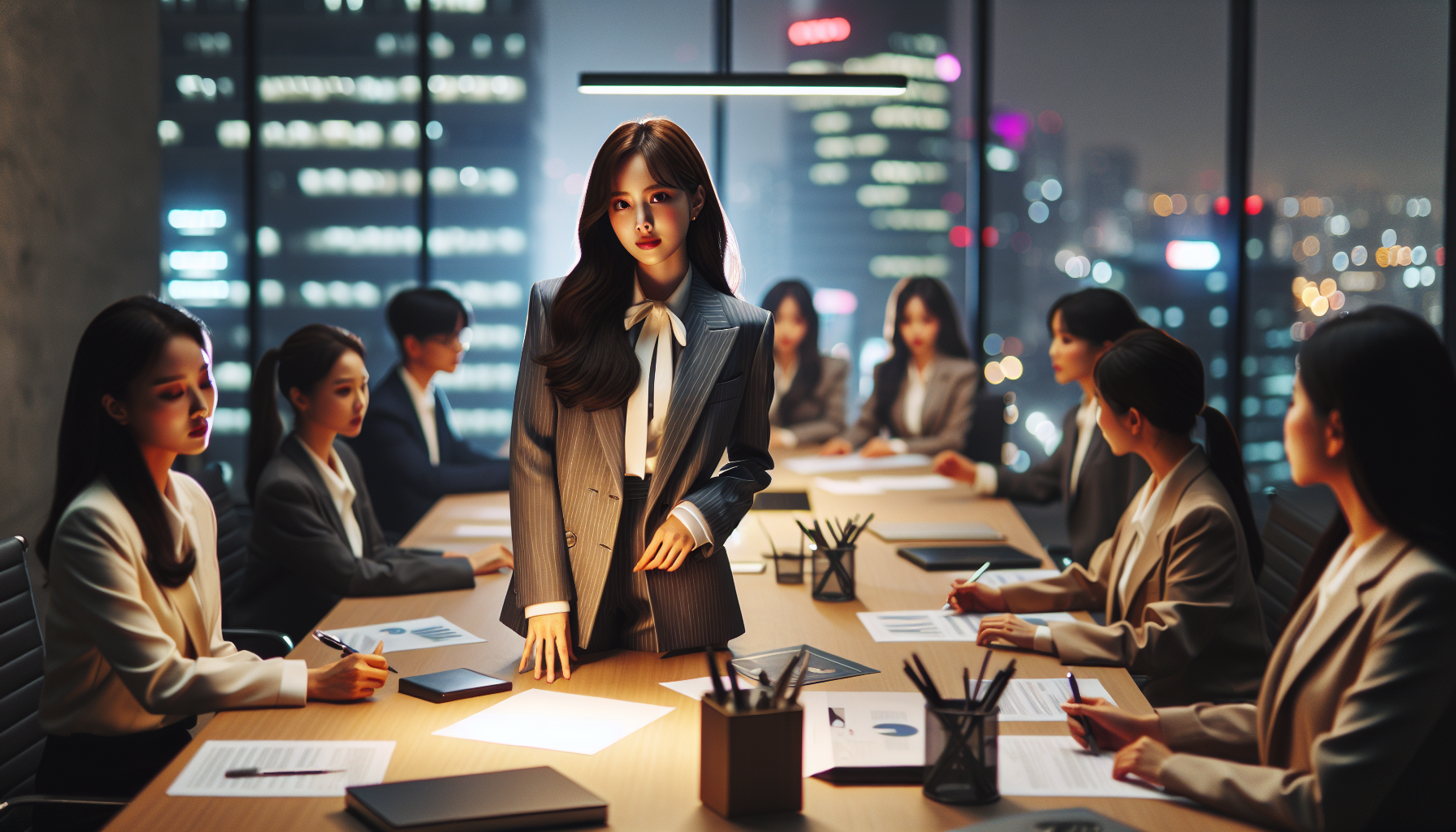 K-pop industry themed image: She blatantly called people out about it.