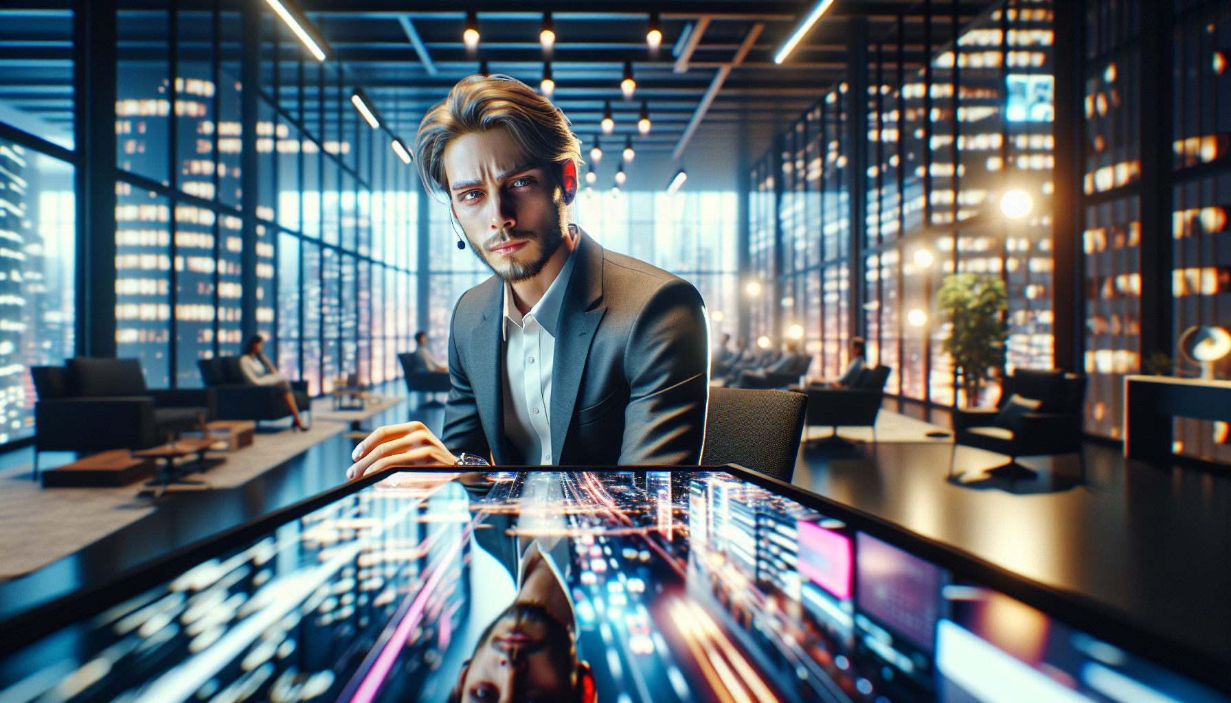 K-pop industry themed image: He had zero hestiation.