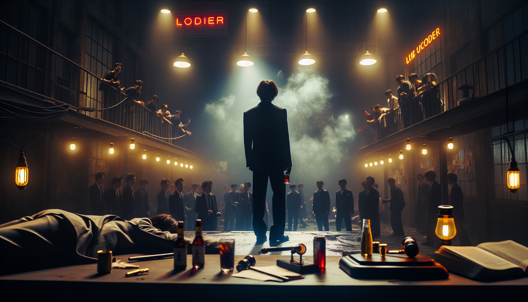 K-pop music-videos themed image: The upcoming drama “The Judge Returns” has unveiled an intense, action-packed highlight teaser! Base