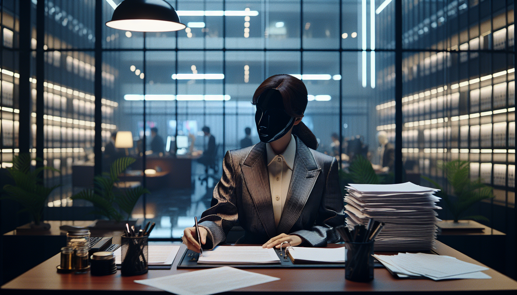 K-pop industry themed image: She is now under investigation for meth abuse.