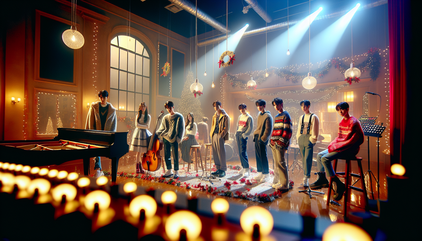 K-pop comebacks themed image: Happy holidays! In celebration of the season, some of our Soompi and Viki staff members discuss whic