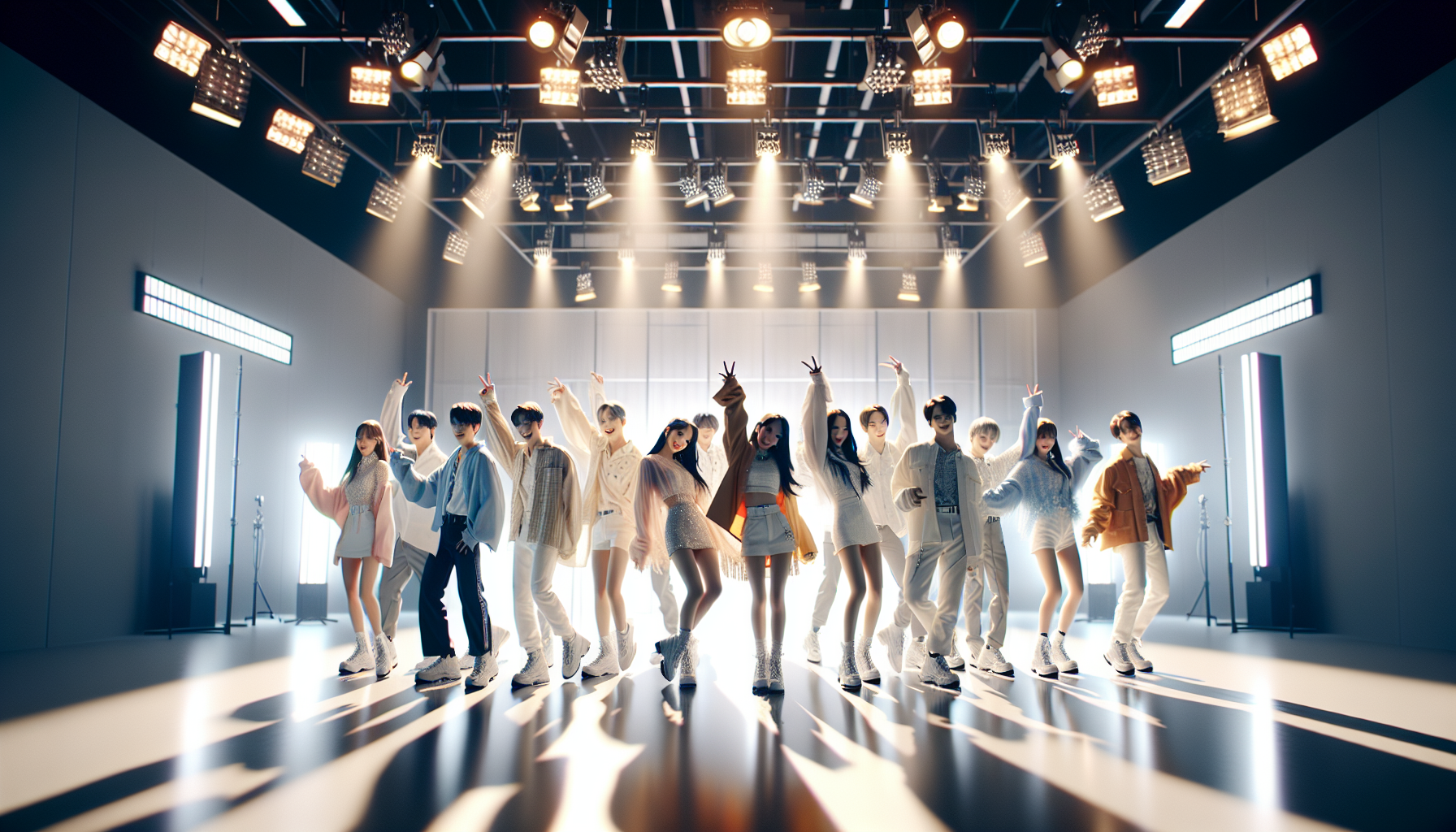 K-pop comebacks themed image: fromis_9 has won their first music show trophy for their new winter single “White Memories”! KBS 2TV