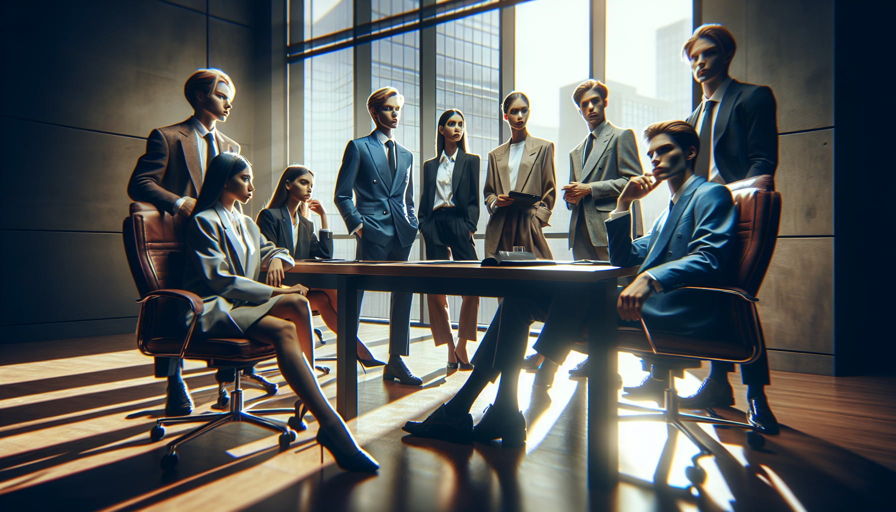 K-pop industry themed image: “He was worse…”