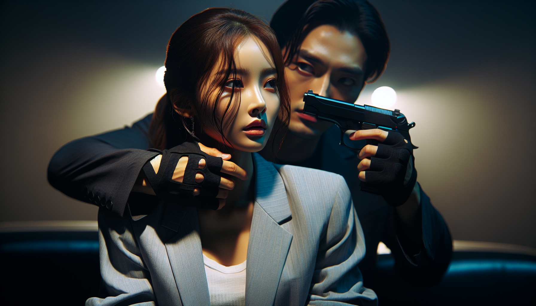 K-pop industry themed image: The upcoming film “Sister” has unveiled new stills of Lee Soo Hyuk in character! “Sister” is a thril