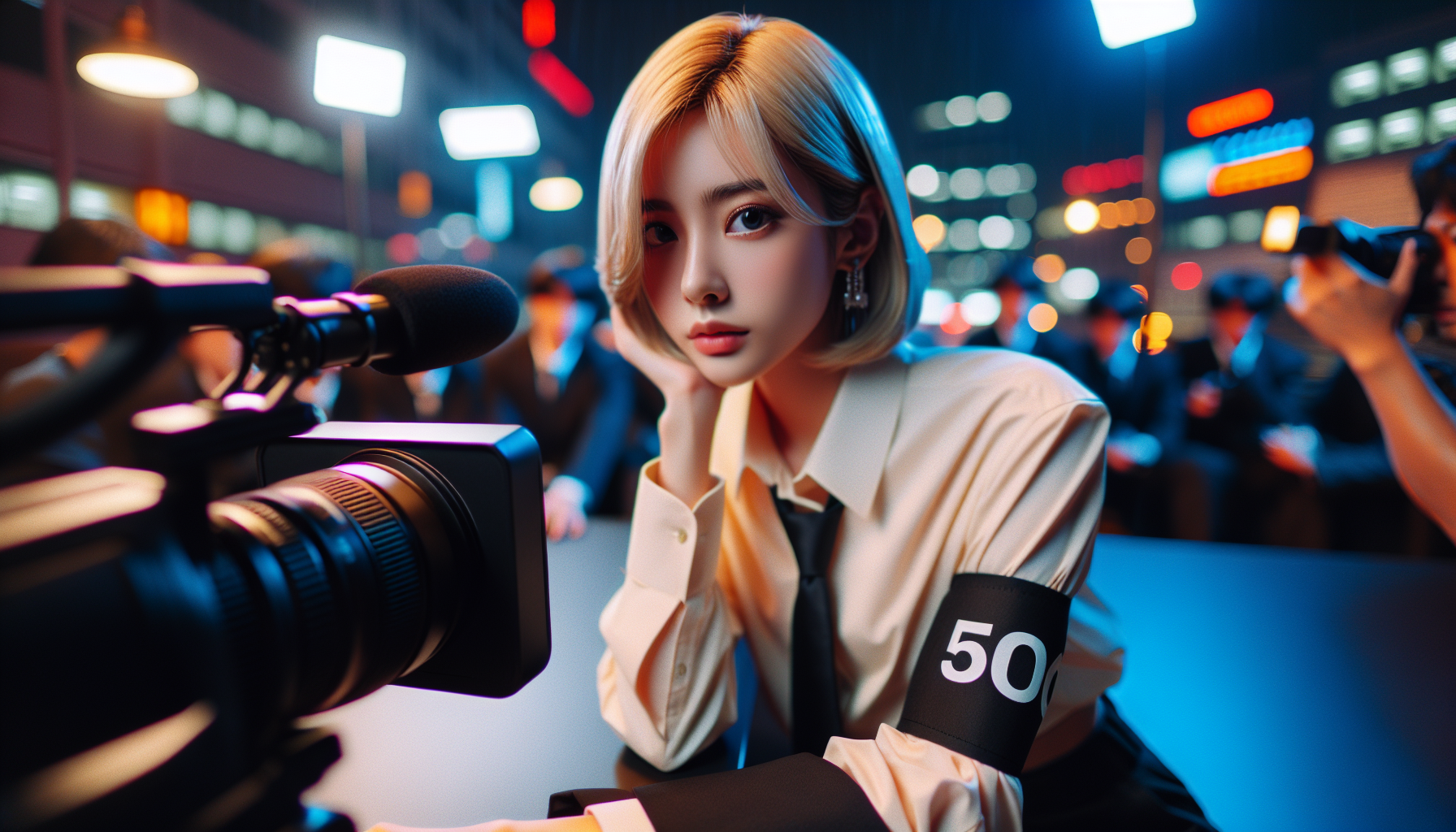 K-pop scandals themed image: "HYBE really like to steal..."