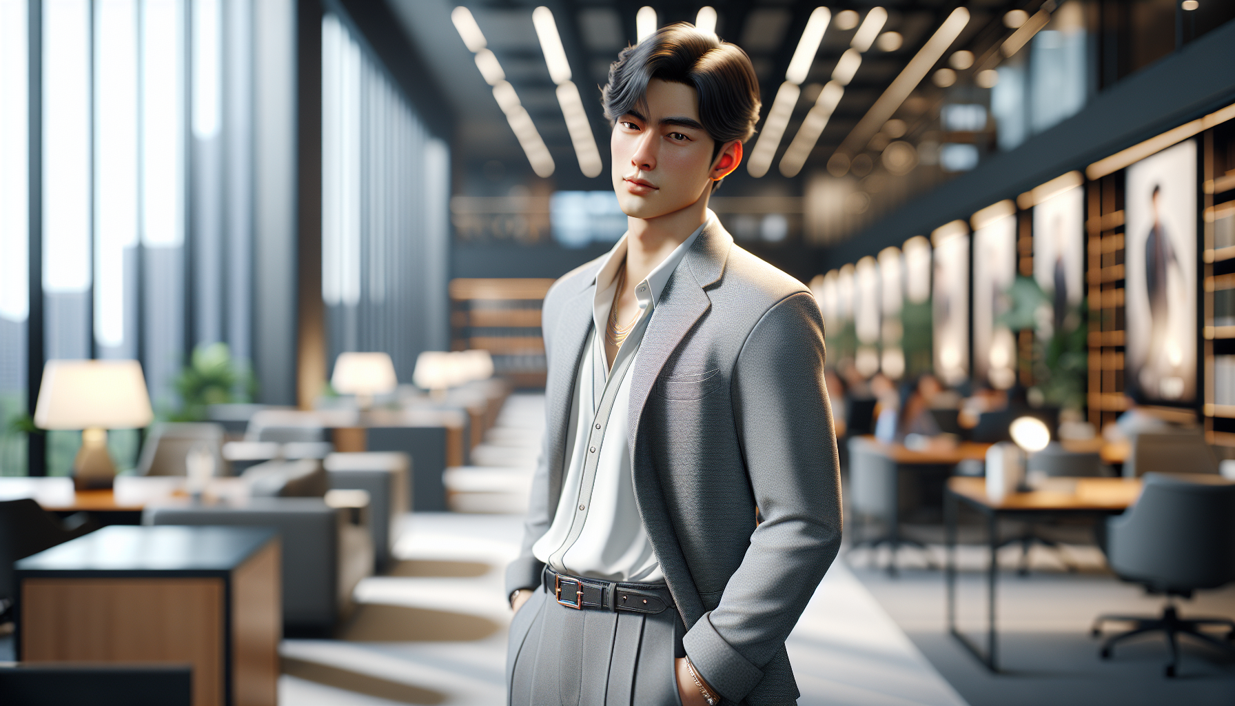 K-pop industry themed image: It has been six years since his last public appearance.