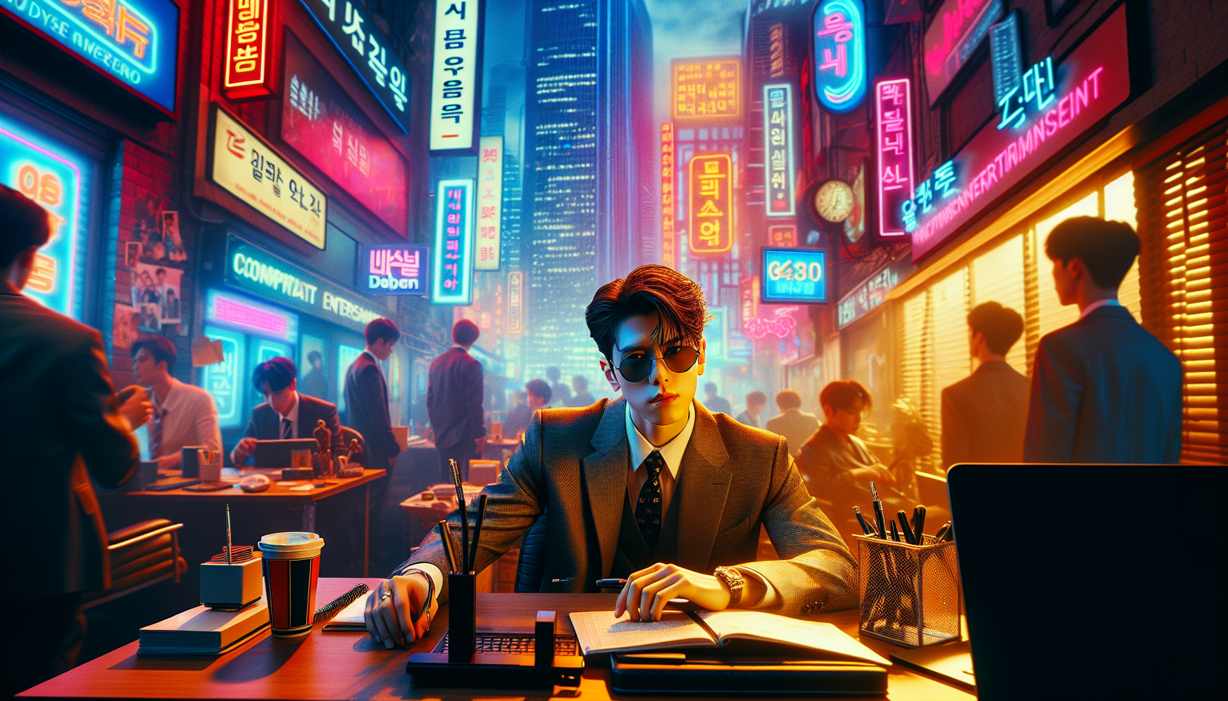 K-pop industry themed image: They will continue somewhere else.