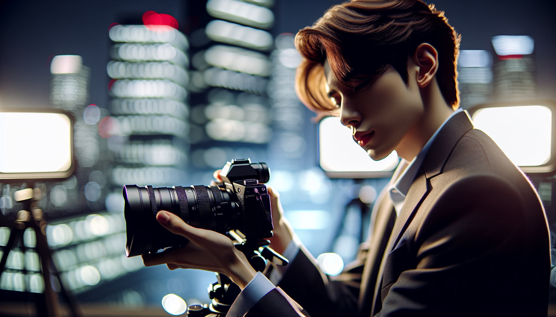 K-pop industry themed image: A new year has arrived, and there’s no better way to kick it off than with some new K-dramas! Here a