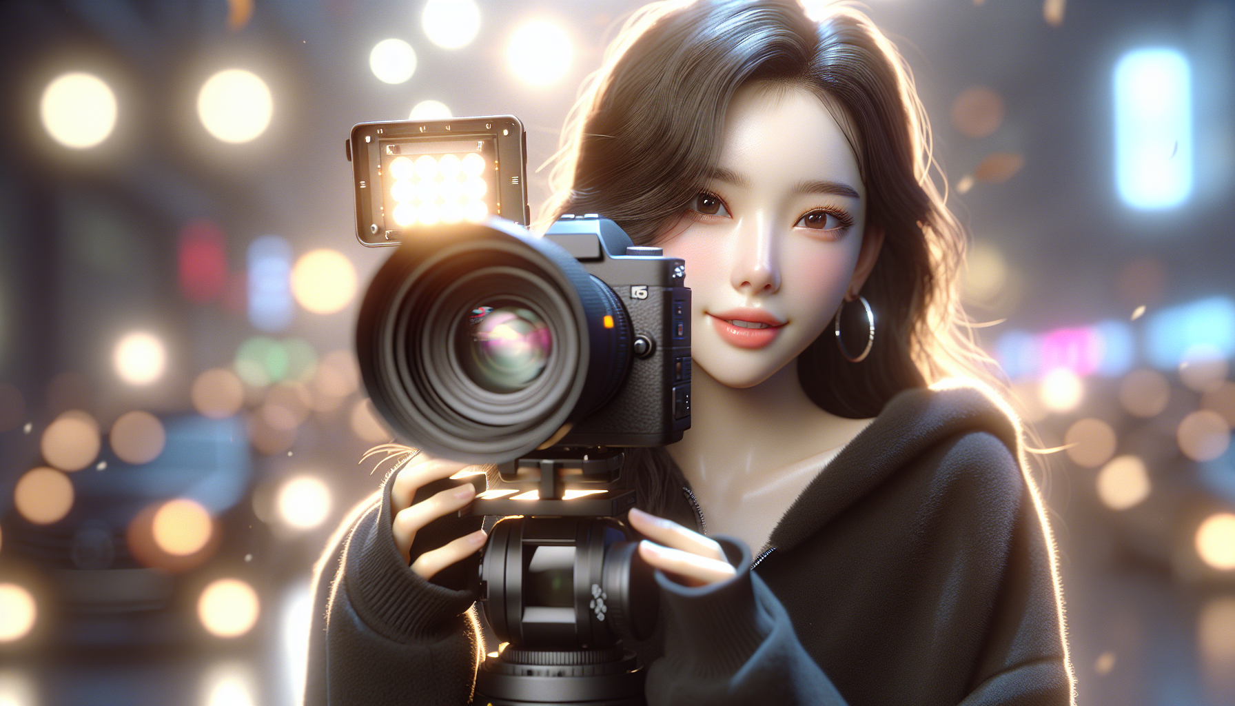 K-pop debuts themed image: She says the only downside is how busy she is.