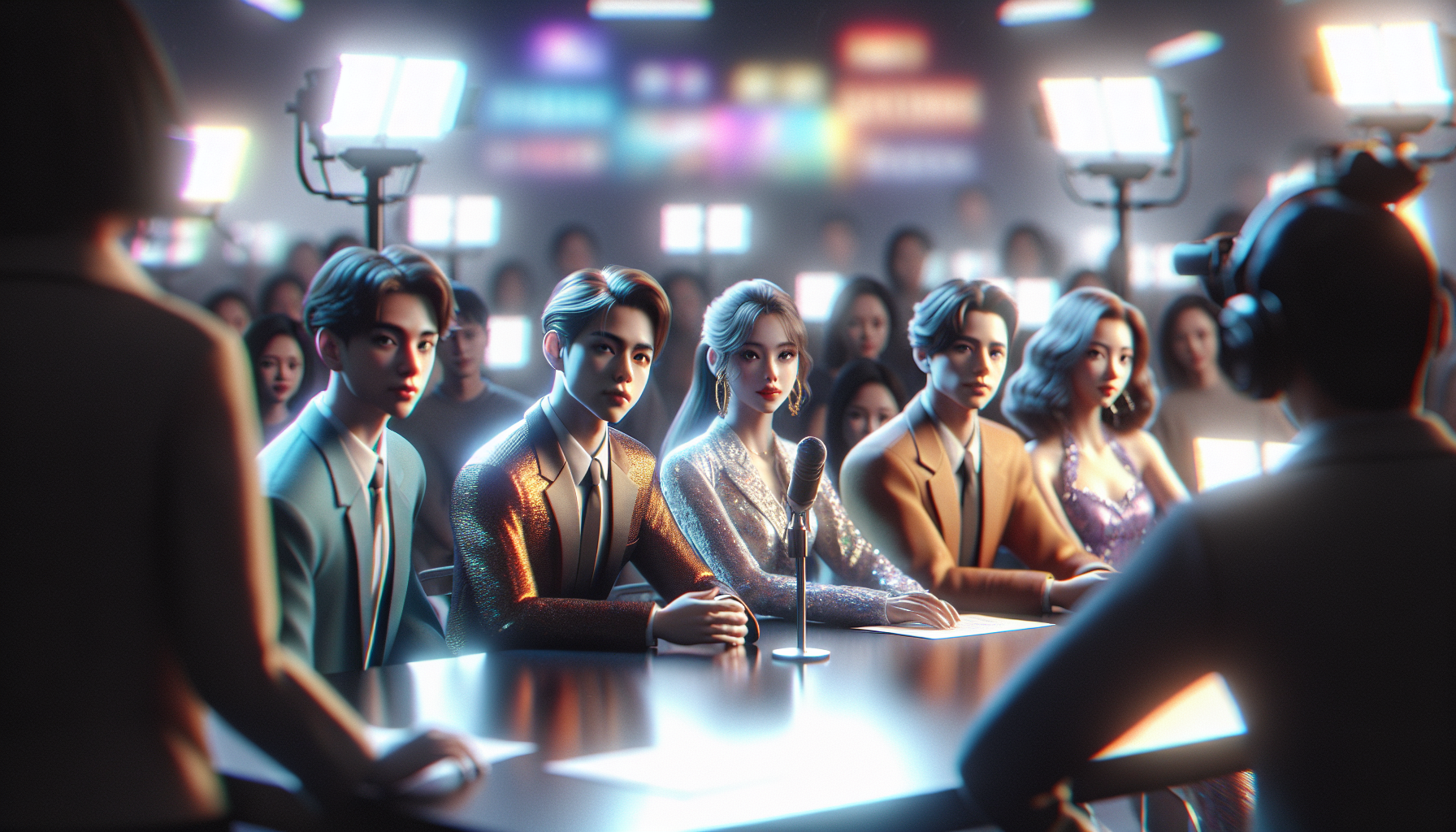 K-pop scandals themed image: New Year's couple?