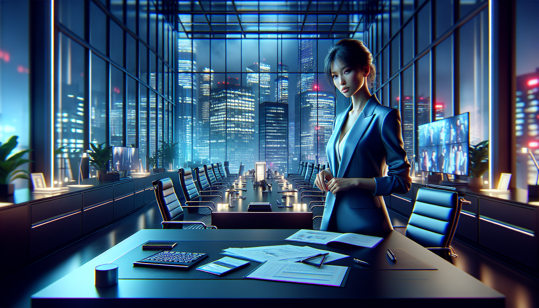 K-pop industry themed image: She can't own what she's on.