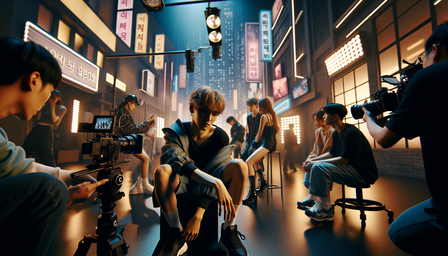 K-pop music-videos themed image: Some hit back at negative comments.