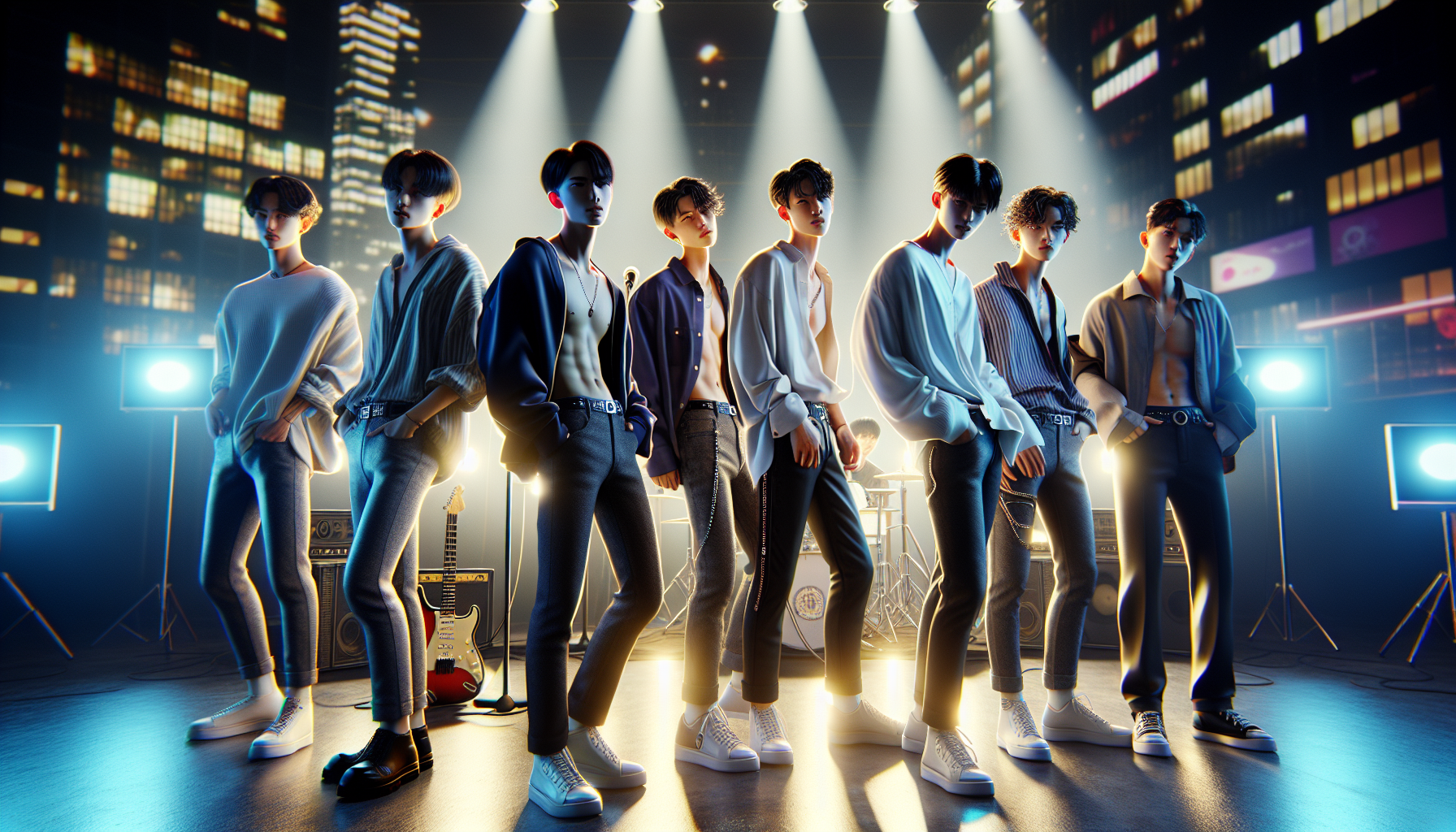 K-pop comebacks themed image: Get ready to see ALPHA DRIVE ONE appear as a full group on the next episode of “Amazing Saturday”! O