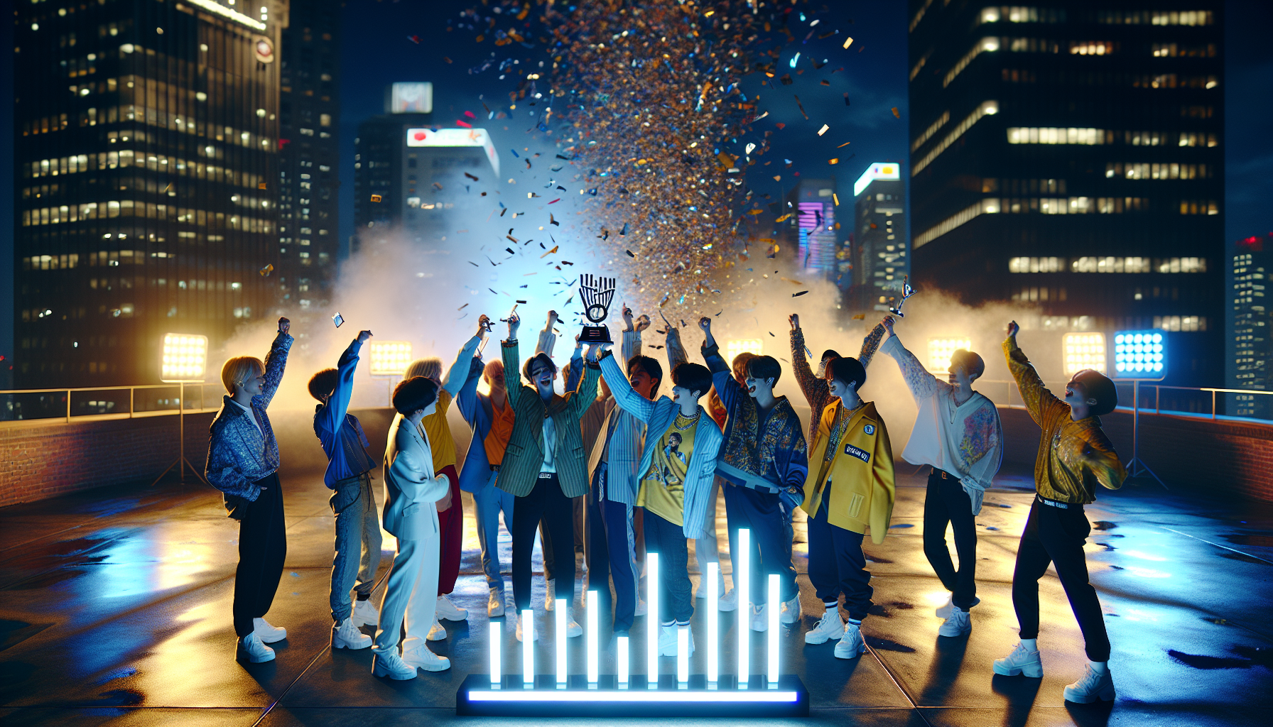 K-pop charts themed image: KATSEYE has reached a new career high in the United Kingdom! On January 9 local time, the Official C