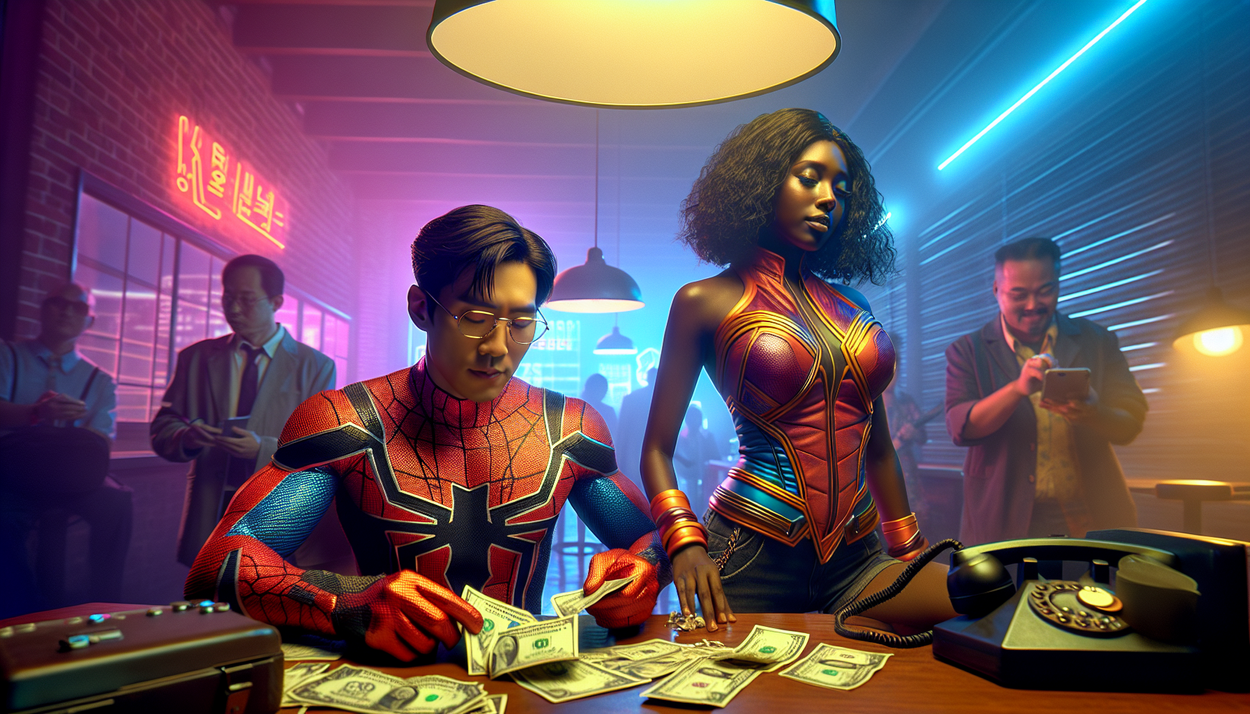 K-pop comebacks themed image: Netflix’s “Cashero” has released a new behind-the-scenes video! “Cashero” is a superhero series star