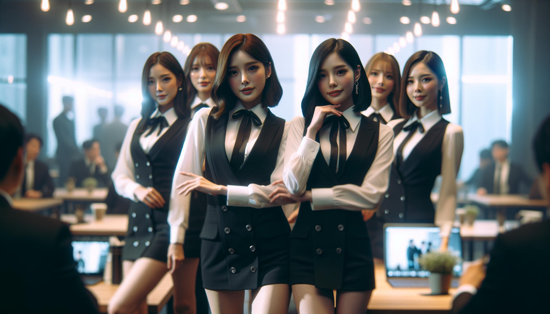 K-pop industry themed image: Do you see the resemblance?