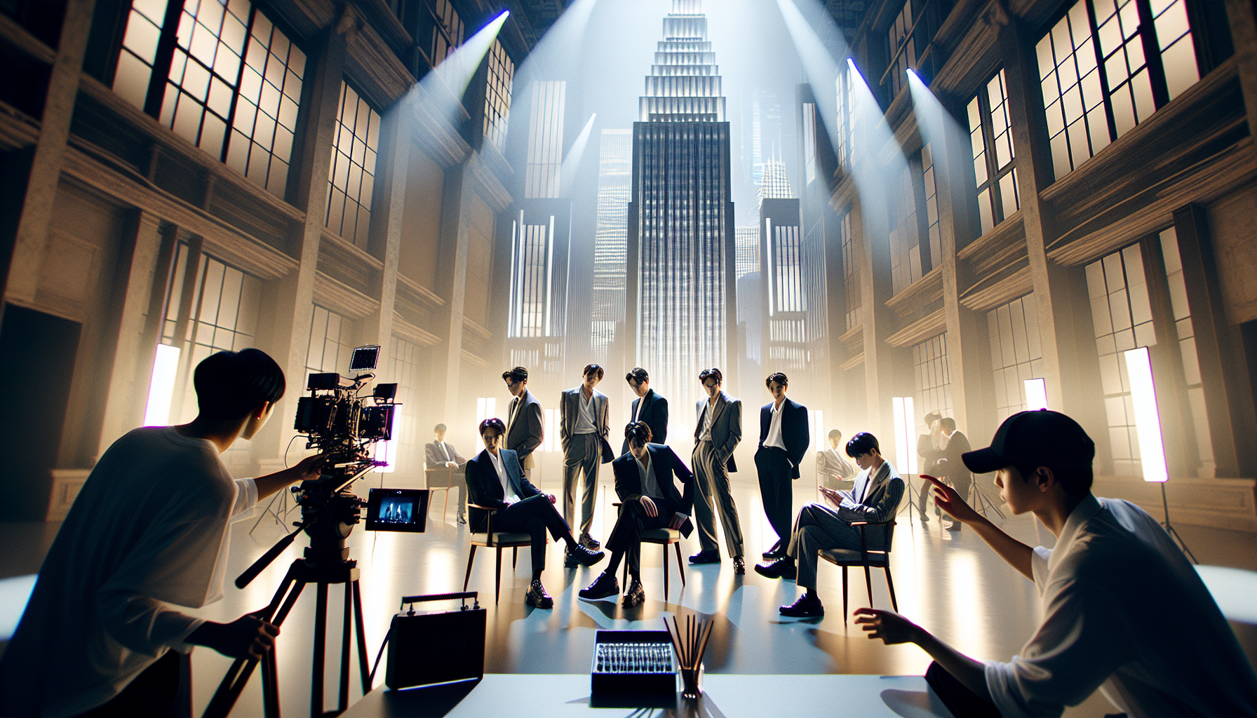 K-pop industry themed image: Where is Dispatch? 😂