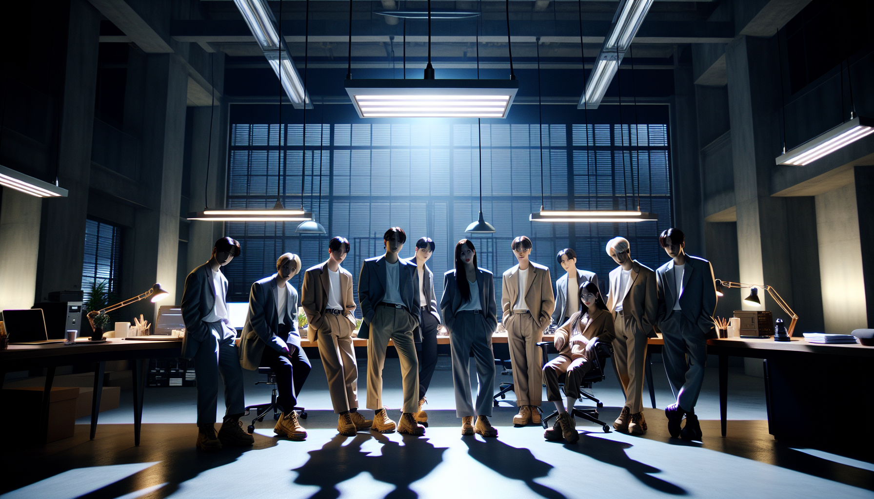 K-pop industry themed image: We wish them the best in their future activities!