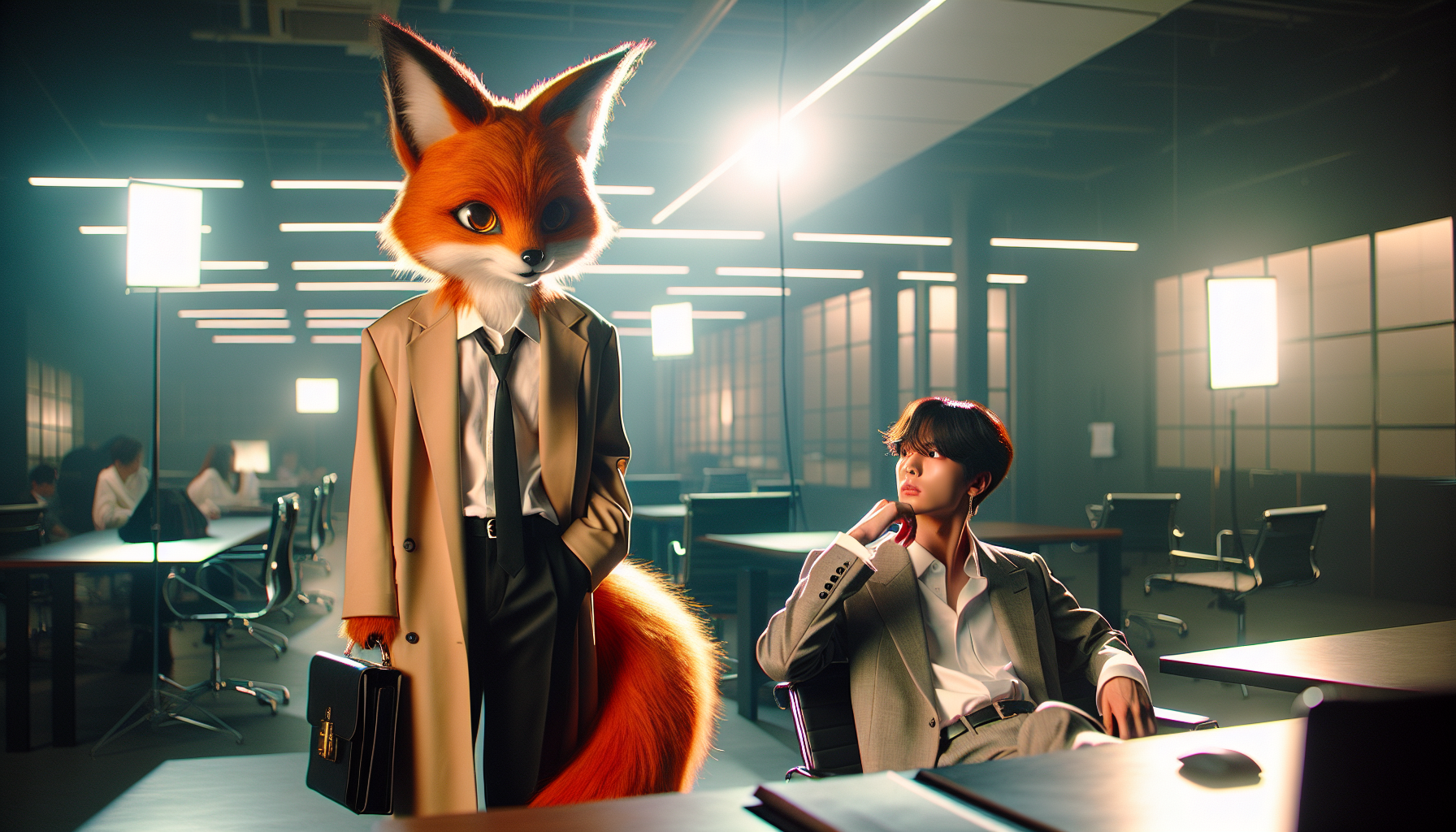 K-pop industry themed image: SBS’s upcoming drama “No Tail to Tell” has unveiled a sneak peek of Kim Hye Yoon and Lomon’s very fi