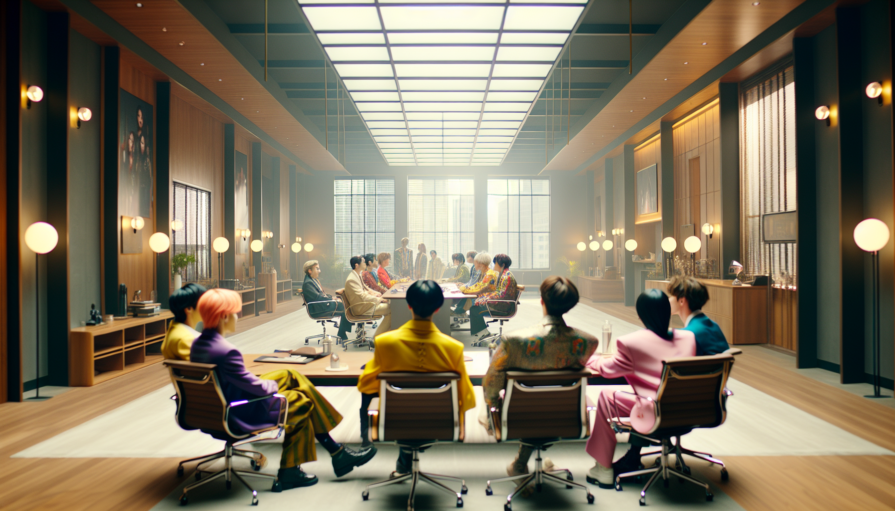 K-pop industry themed image: Some previously demanded his expulsion from the group.