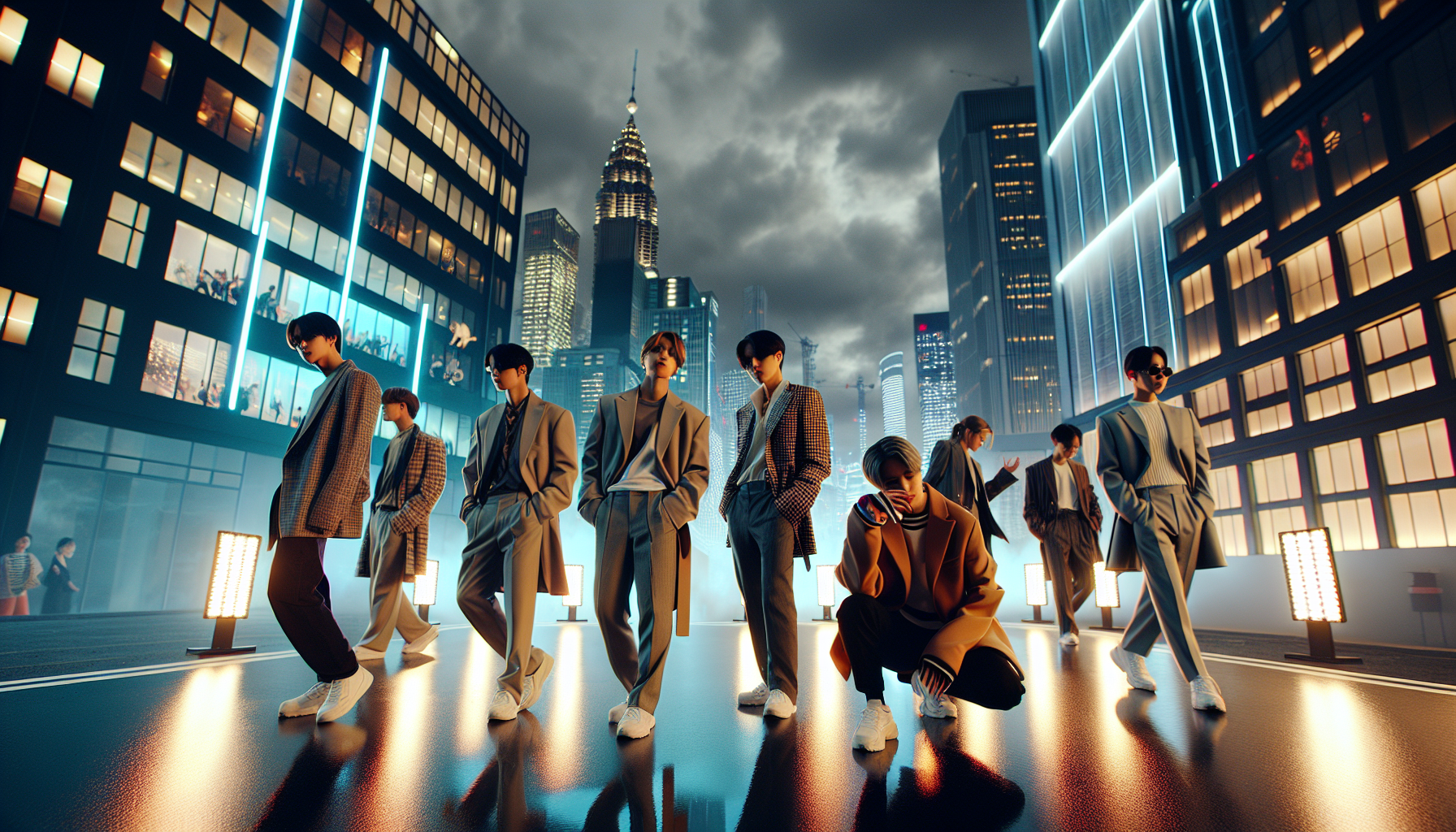 K-pop industry themed image: It doesn't look like them at ALL.