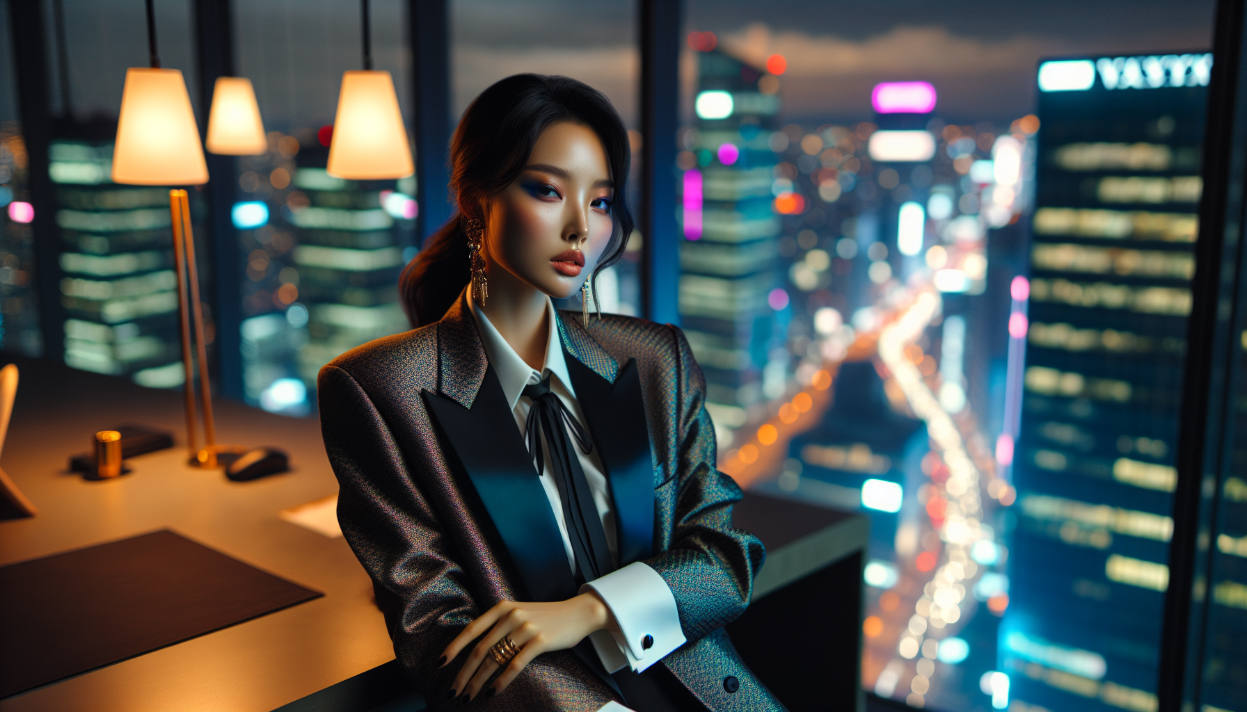 K-pop industry themed image: It suits her so well!